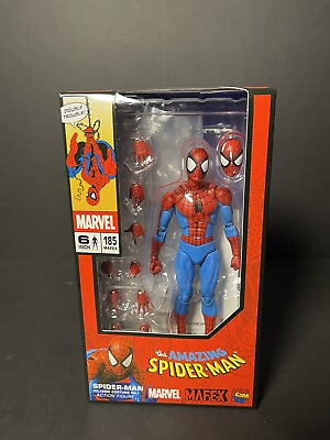 #ad Medicom Toy MAFEX SPIDERMAN Comic No. 185 U.S. SELLER Spider Man Marvel $80.00