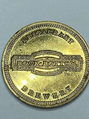 #ad Rock Bottom Restarant Brewery Parking Coin Token 24mm #rh1 $9.52
