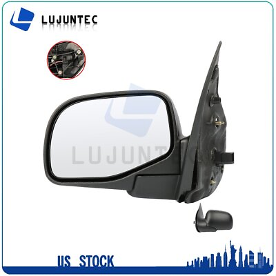 #ad Left Power Mirror For 2002 2005 Ford Explorer Puddle LampManual Fold $47.69