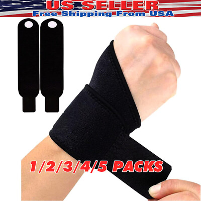 #ad #ad Wrist Brace Sports Band Wrap Adjustable Support Gym Strap Carpal Tunnel Bandage $3.98