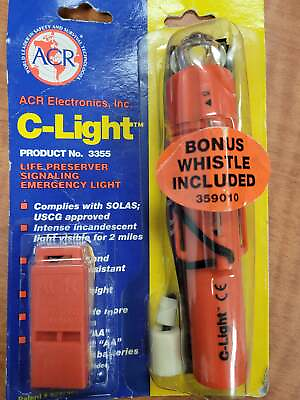 #ad ACR C Light w C Clip Life Preserver Emergency Signal w Bonus Whistle $14.99