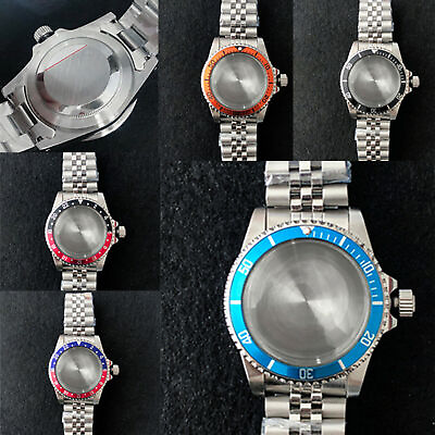 #ad Stainless Steel Retro CaseFive Beads Strap for NH35 NH36 Movement Watch Ring $58.90