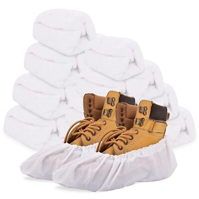 #ad Shoe Covers Disposable200Pack（100 Pairs）Boot Covers Waterproof Non Slip Res... $28.10