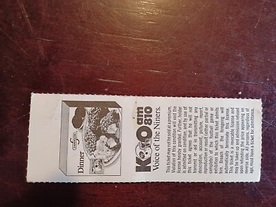 #ad 9 8 1991 Chargers vs San 49ers NFL Ticket Stub $20.00