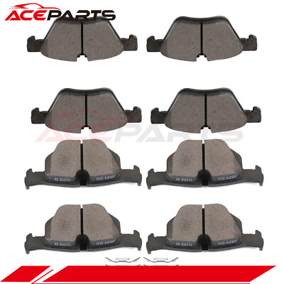 #ad 8PCS BRAKE CERAMIC PADS SET FOR 2006 BMW 330I E90 FRONT AND REAR LOW DUST $43.29