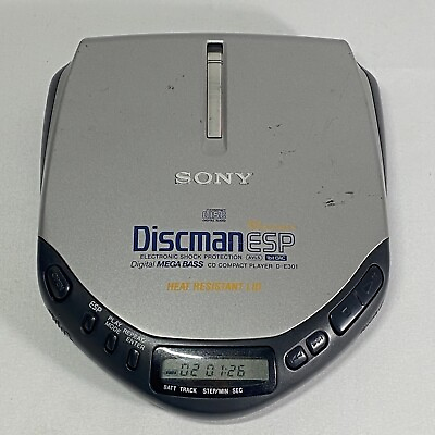 #ad Vintage Sony D E301 Compact Disc Discman Portable CD Player Working $18.99