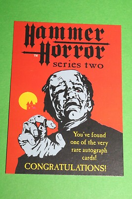 #ad 1996 HAMMER HORROR SERIES 2 UNSIGNED AUTOGRAPH TRADING INSERT CARD CORNERSTONE $18.99