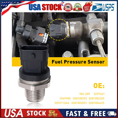 #ad Fit Diesel Dodge Cummins For Ram Pressure 5.9L Fuel Sensor Rail 2003 2007 Repair $16.99