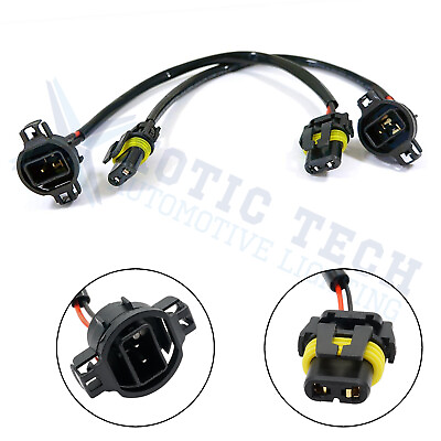 #ad 5202 Male to 9006 HB4 Female Wire Harness Stock Socket For HID Kit plug amp; play $10.99
