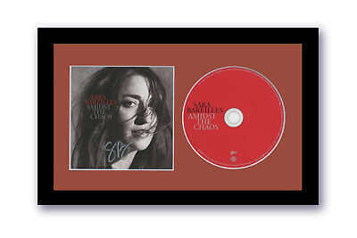 #ad Sara Bareilles Autographed Signed 7x12 Framed CD Amidst The Chaos ACOA $119.99