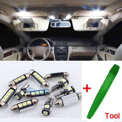 #ad Canbus White LED Bulbs Interior Light Package Kit For 2011 VW Touareg T3 MTool $21.21
