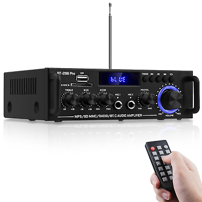 #ad HiFi Stereo Audio Amplifier BT 298Pro Bluetooth 5.0 Home Speakers Amplifier 50W $53.99