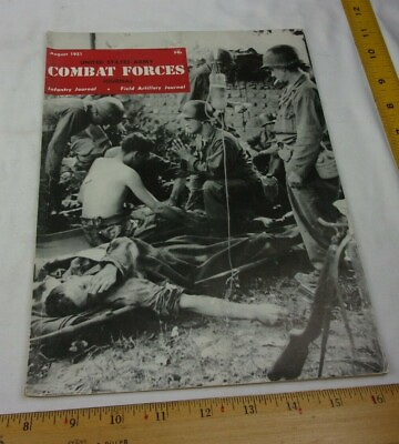 #ad Korean war MASH unit wounded artillery US Army Combat Forces magazine 1951 V2 #1 $24.95