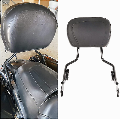 #ad Adjustable Detachable Sissy Bar Backrest Compatible with 2009 2023 Harley Tourin $70.99