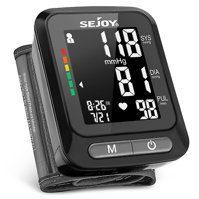 #ad Digital Wrist Blood Pressure Monitor Automatic BP Machine Heart Rate Detection $14.99