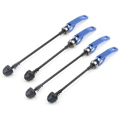 #ad Ellbest 2 Pairs Blue Quick Release Bicycle Skewer Bicycle Hub Front amp; Rear Bicyc $12.79