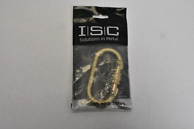 #ad ISC 311SG1 25kn Steel Oval Screwgate Carabiner Screw Locking Climbing amp; Rescue $20.69