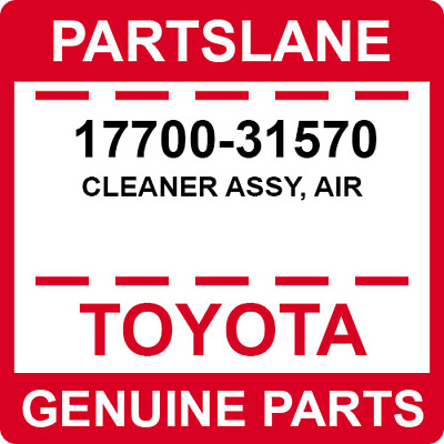 #ad 17700 31570 Toyota OEM Genuine CLEANER ASSY AIR $249.02