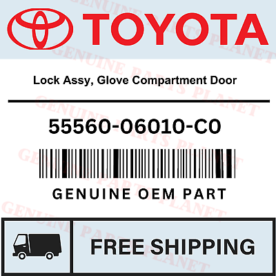 #ad OEM TOYOTA TUNDRA 13 18 Lock Assy Glove Compartment Door 55560 06010 C0 $47.84