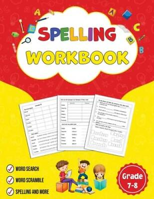 #ad Spelling Workbook Grade 7 8: Building Spelling Skills Paperback GOOD $17.05
