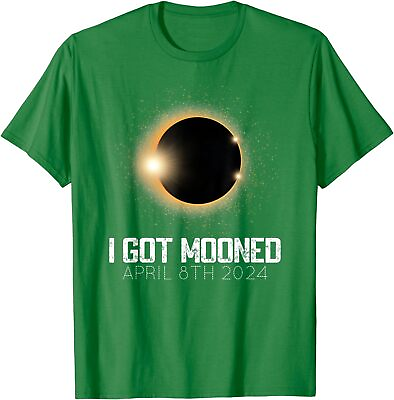 #ad I Got Mooned April 8 2024 Solar Eclipse Path Of Total Unisex T Shirt $19.99