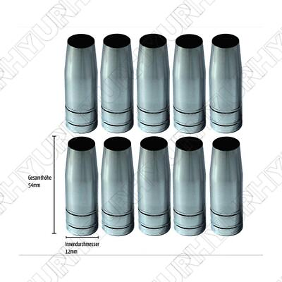#ad 10 X GAS NOZZLES FOR MB15 MB14 NW12MM Burner Tapered Plug in MAG MIG NOZZLE GAS $19.00