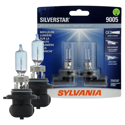 #ad SYLVANIA 9005 SilverStar High Performance Halogen Headlight Bulb 2 Bulbs $33.75