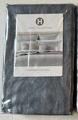 #ad Hotel Collection Wavelet 1 Standard Pillow Shams BLUE $28.99