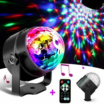 Disco Party Lights Strobe LED DJ Ball Sound Activated Bulb Dance Lamp Decoration $9.99