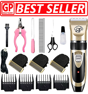 #ad Dog Cat Pet Grooming Kit Rechargeable Cordless Electric Hair Clipper Trimmer Set $29.95