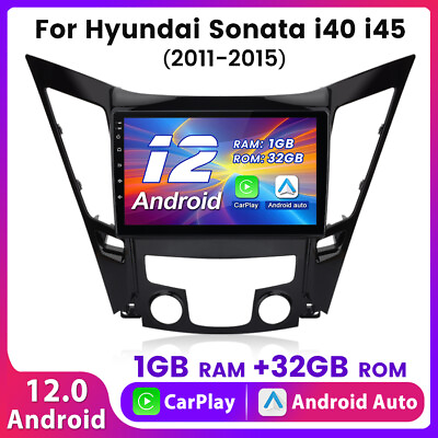#ad CARPLAY 9#x27;#x27; Android12 Car Radio DAB For Hyundai Sonata i40 i45 2011 2015 GPS Nav $139.99
