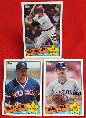 #ad 3 2020 Retro Topps Wade Boggs Roger Clemens Carlton Fisk Boston Red Sox $3.60