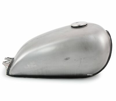 #ad The Pacifica Bobber Gas Tank Raw Steel Cafe Racer Motorcycle Fuel Retro Classic $84.95