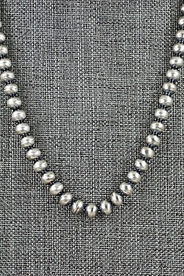 #ad Sterling Silver Navajo Pearl Necklace 18quot; Bryannen Halwood $180.00