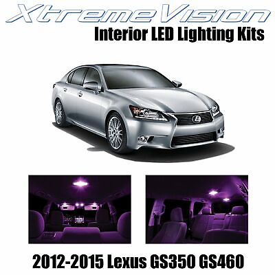 #ad XtremeVision Interior LED for Lexus GS350 GS460 350 460 12 15 7 PCS Pink $9.99