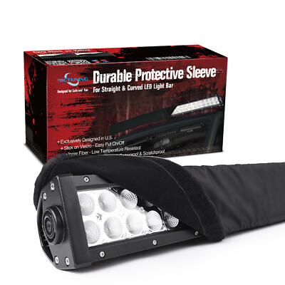 Universal Straight Curved 52quot; LED Light Bar Cover Weather Protective Gear Sleeve $15.99
