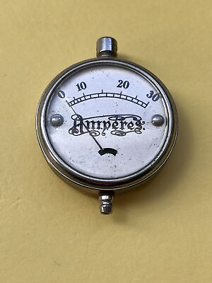 #ad Amperes Gauge Antique Pocket Watch Style Selling As Parts $25.00