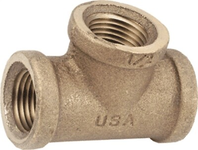 #ad Red Brass Threaded TeeNo 738101 08 Anderson Metals Corp $11.58
