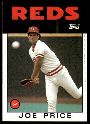 #ad 1986 Topps Baseball Card Joe Price Cincinnati Reds #523 $1.75