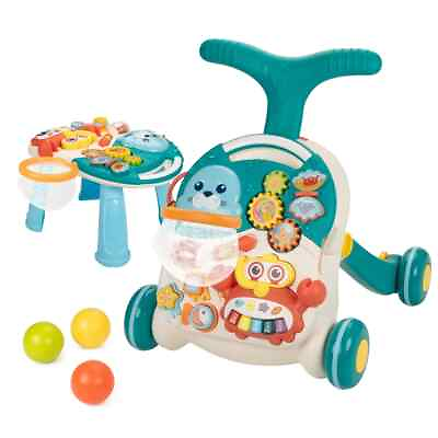 #ad 2 in 1 Baby Learning Walker for Infant 6 18 Months Boys Girls w Activity Center $19.99