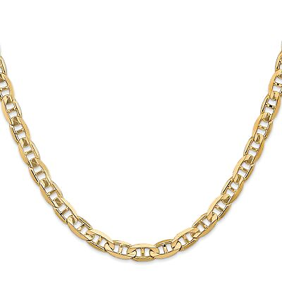 #ad 14k Yellow Gold 6.25mm Concave Anchor Chain Necklace $2532.99