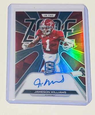 #ad 2022 Chronicles Jameson Williams In The Zone Rookie Auto ON CARD RC # 29 $56.99