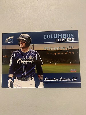 #ad Brandon Barnes 2018 Columbus Clippers Team Card $4.95