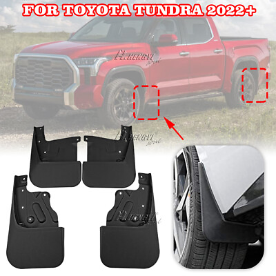 #ad 4PCS Mud Flaps Splash Fender Guard Front amp; Rear For Toyota Tundra 2022 2024 $41.49