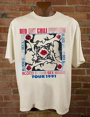 #ad Red Hot Chili Peppers 90 s Vintage Style Unisex T Shirt Red Hot Chili Peppers R $18.99
