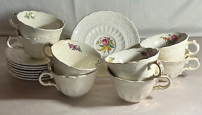 #ad 8 Spode Heath amp; Rose Cups And Saucers $163.20