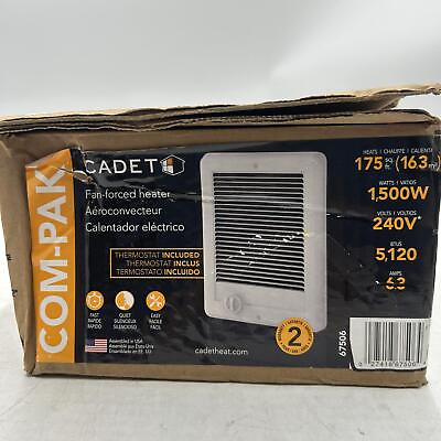 #ad Cadet CSC152TW Com Pak 1500 Watt 240V Complete Wall Heater amp; Thermostat White $76.50