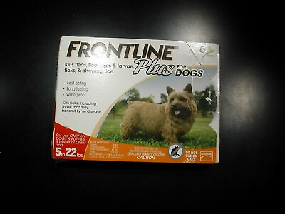 #ad Frontline Plus for Dogs 5 22 lbs 6 pk 100% Genuine $34.90