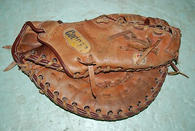 #ad VINTAGE COOPER DIAMOND DELUXE 663 FIRST BASE GLOVE $26.00