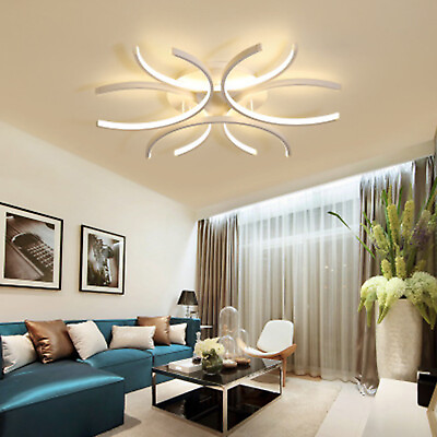 #ad Modern LED Ceiling Light Dimmable Pendant Fixture Lamp Chandelier Living Room US $55.10